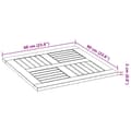 Miniatyrbilde 9 av 9: vidaXL Bordplate 60x60x2 cm firkantet heltre akasie