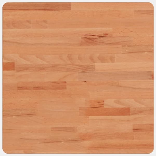 Bordsskiva 50x50x1,5 cm fyrkantig massivt bokträ