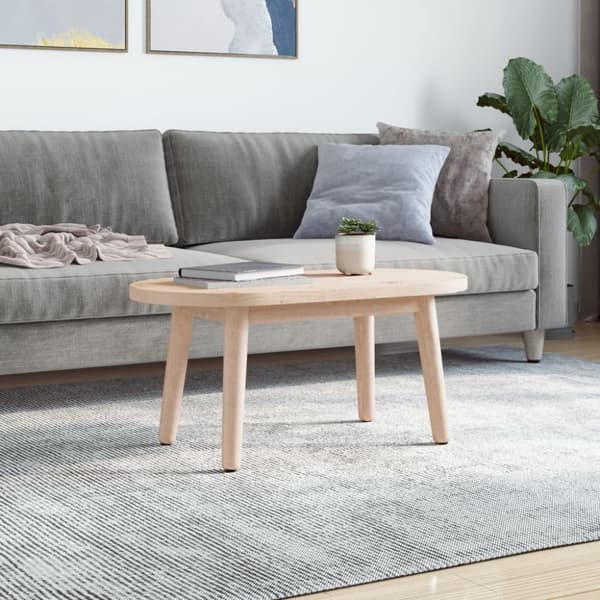 Bordsskiva 80x40x2,5 cm oval massiv furu