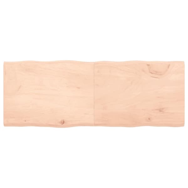 Bordsskiva 160x60x(2-4) cm obehandlad massiv ek levande kant