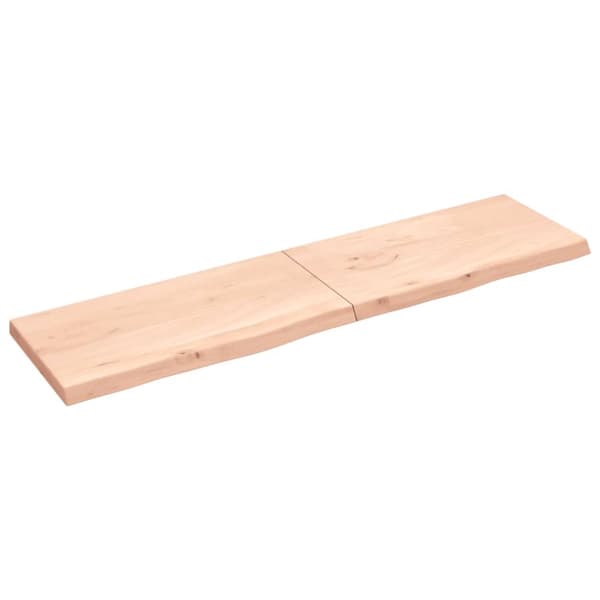 Bordsskiva 200x50x(2-6) cm obehandlad massiv ek