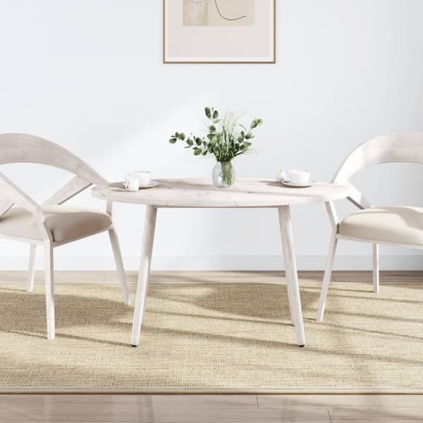 Bordsskiva vit 100x50x2,5 cm oval massiv furu
