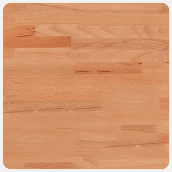 Bordsskiva 40x40x4 cm fyrkantig massivt bokträ