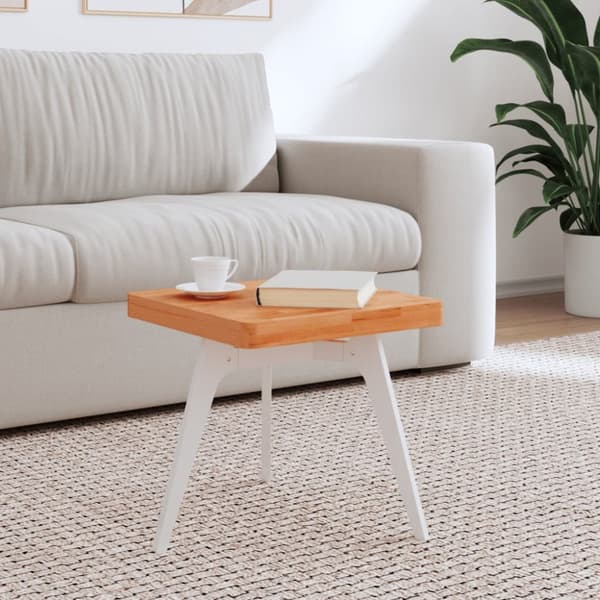 Bordsskiva 40x40x4 cm fyrkantig massivt bokträ