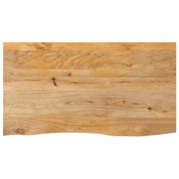 Bordsskiva 100x60x2,5 cm levande kant massivt mangoträ