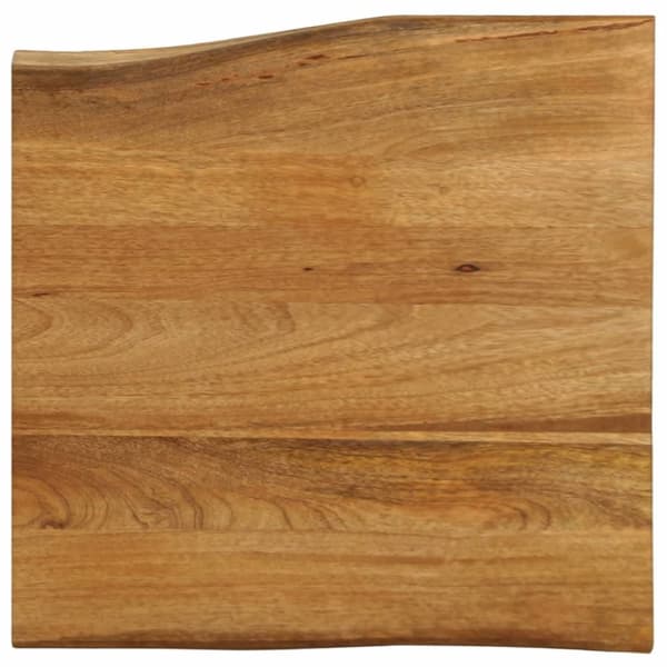 Bordsskiva 60x60x3,8 cm levande kant massivt mangoträ