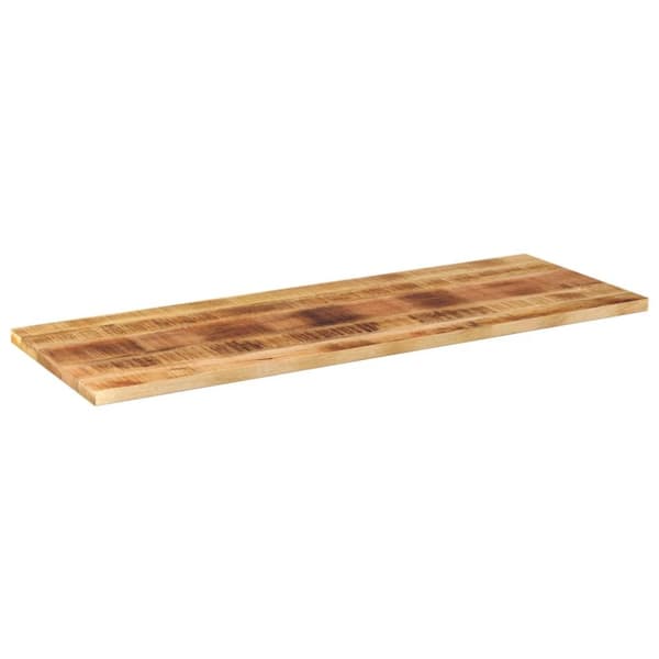 Bordsskiva 140x50x2,5 cm rektangulär massivt grovt mangoträ