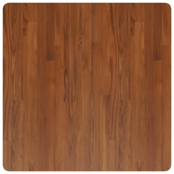Fyrkantig bordsskiva mörkbrun 80x80x4cm behandlad massiv ek