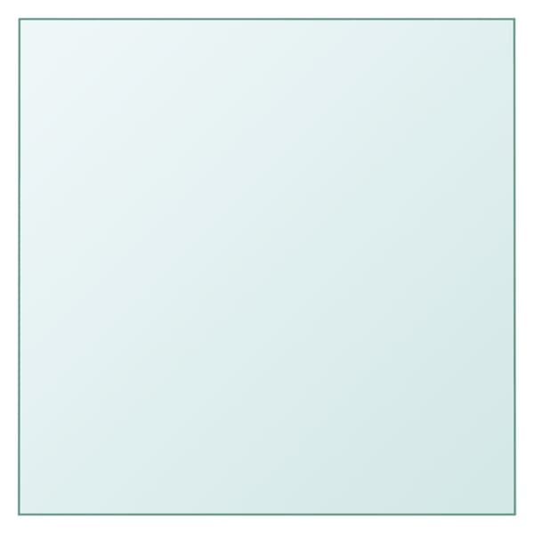 Bordsskiva genomskinlig 60x60 cm härdat glas