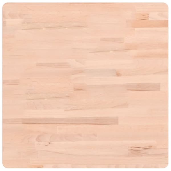 Bordsskiva 60x60x4 cm fyrkantig massivt bokträ