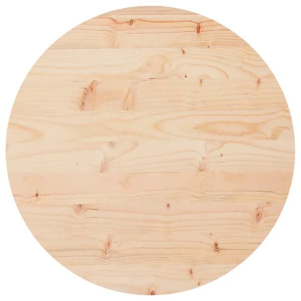 Bordsskiva rund Ø50x3 cm massiv furu