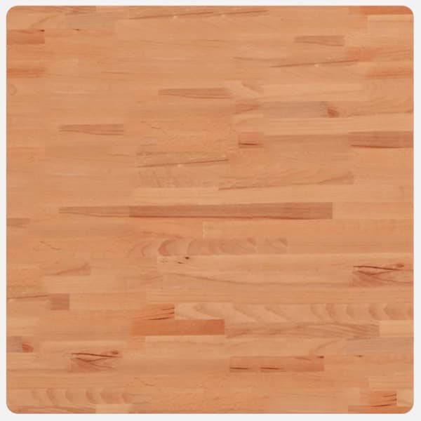 Bordsskiva 70x70x4 cm fyrkantig massivt bokträ