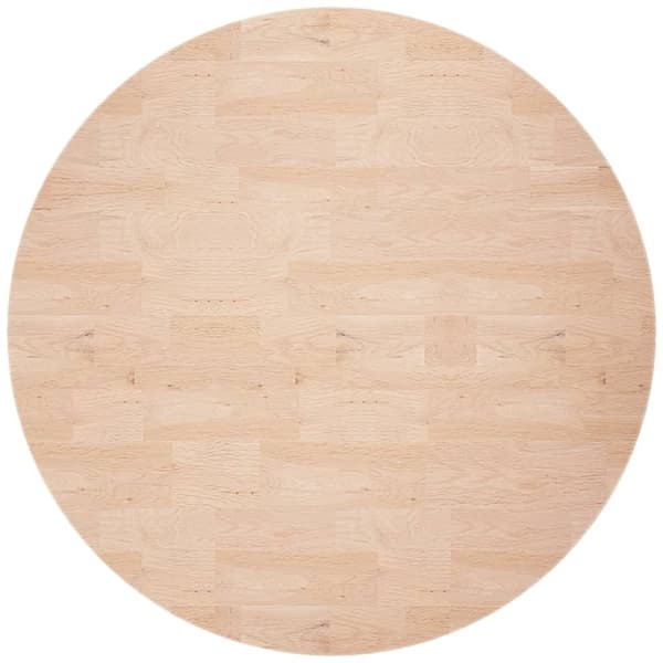 Rund bordsskiva Ø80x2,5 cm obehandlat massiv ek