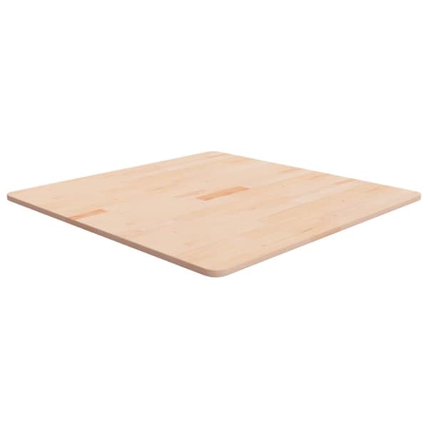 Fyrkantig bordsskiva 80x80x1,5 cm obehandlat massiv ek