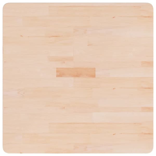 Fyrkantig bordsskiva 70x70x4 cm obehandlad massiv ek