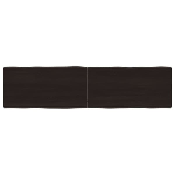 Bordsskiva mörkbrun 160x40x(2-6) cm massivt trä levande kant