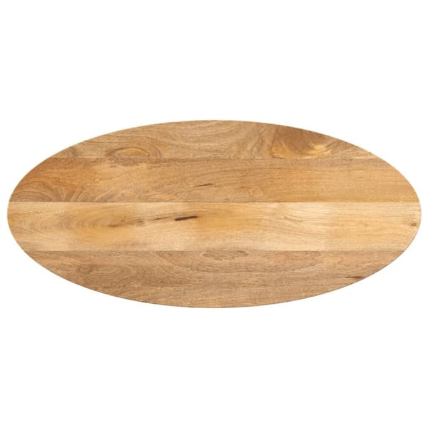 Bordsskiva 90x40x2,5 cm oval massivt mangoträ