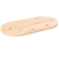 Miniatyrbild 1 av 2: Bordsskiva 60x30x2,5 cm oval massiv furu