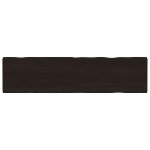 Bordsskiva mörkbrun 160x40x(2-4) cm massivt trä levande kant