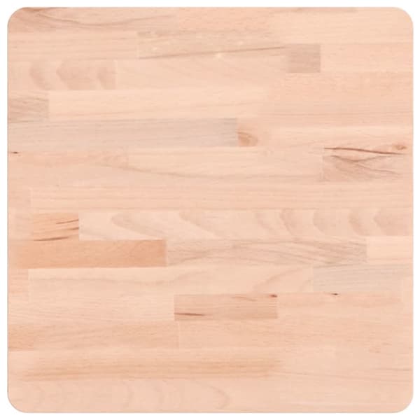 Bordsskiva 40x40x2,5 cm fyrkantig massivt bokträ