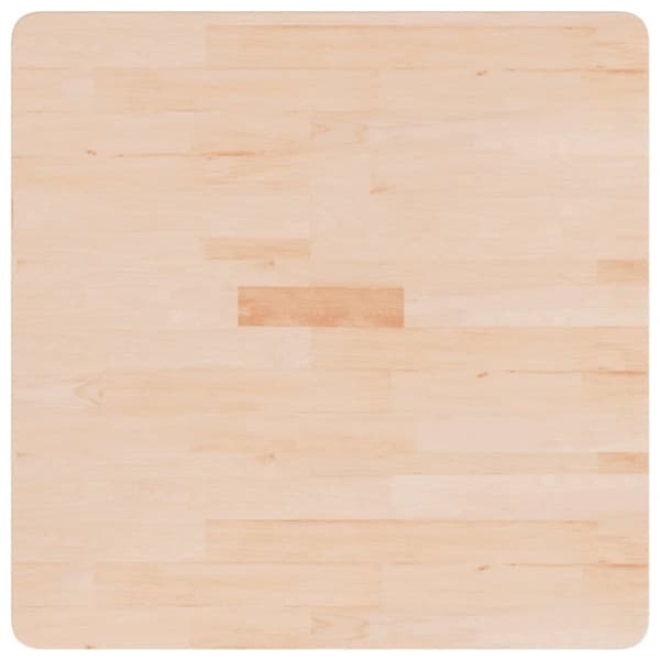 Fyrkantig bordsskiva 70x70x2,5 cm obehandlad massiv ek