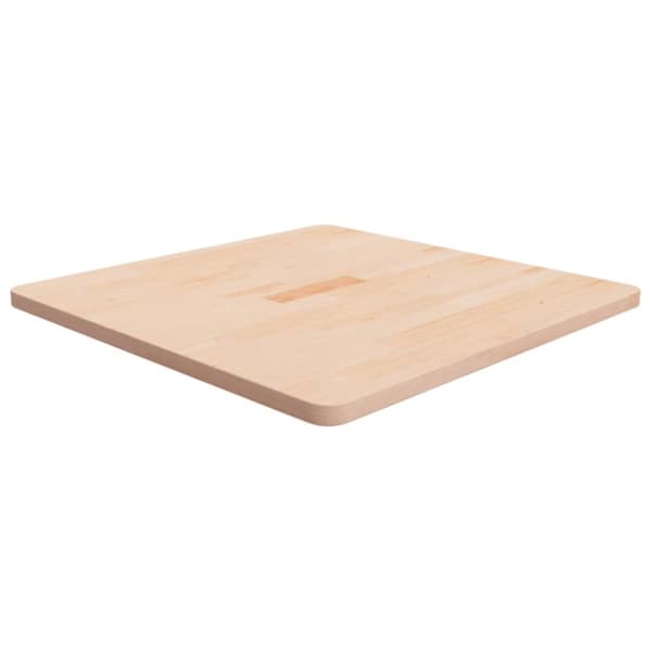 Fyrkantig bordsskiva 70x70x2,5 cm obehandlad massiv ek