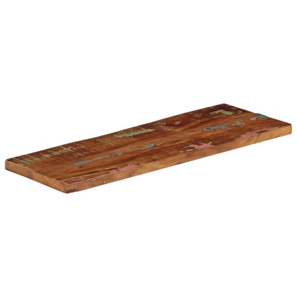 Bordsskiva 90x20x3,8 cm rektangulär massivt återvunnet trä