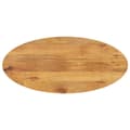 Miniatyrbild 1 av 2: Bordsskiva 90x40x2,5 cm oval massivt mangoträ