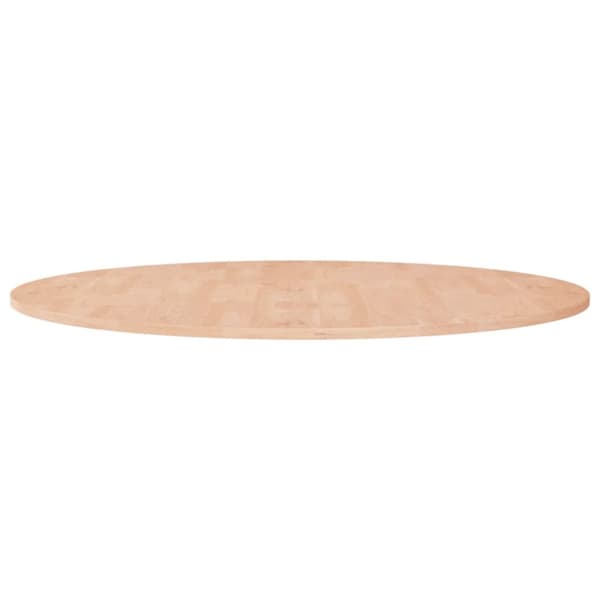 Rund bordsskiva Ø90x1,5 cm obehandlat massiv ek