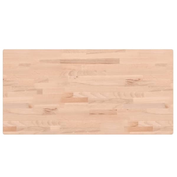Bordsskiva 100x50x4 cm rektangulär massivt bokträ