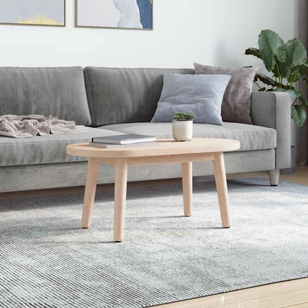 Bordsskiva 70x35x2,5 cm oval massiv furu