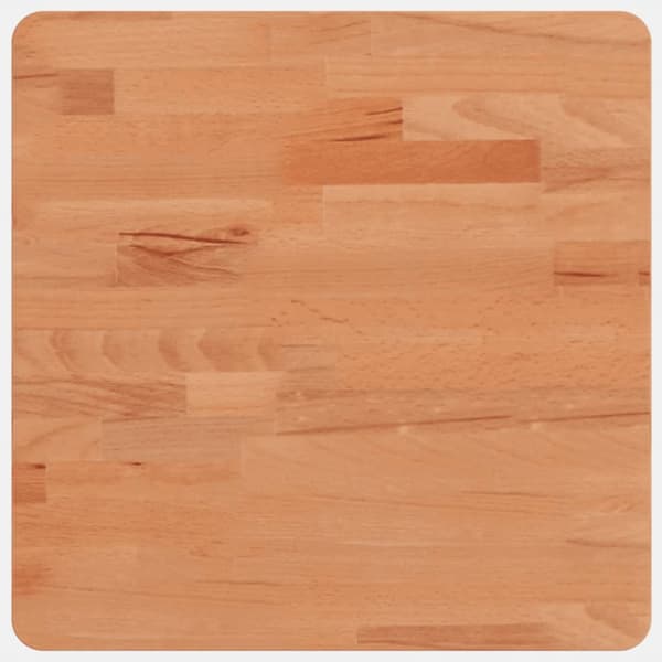Bordsskiva 40x40x2,5 cm fyrkantig massivt bokträ