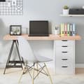 Miniatyrbild 1 av 2: Bordsskiva 140x50x(2-6) cm obehandlad massiv ek