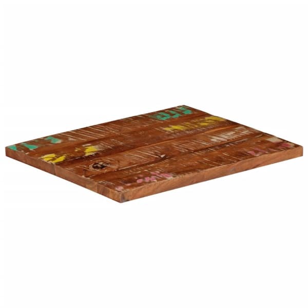 Bordsskiva 60x50x3,8 cm rektangulär massivt återvunnet trä