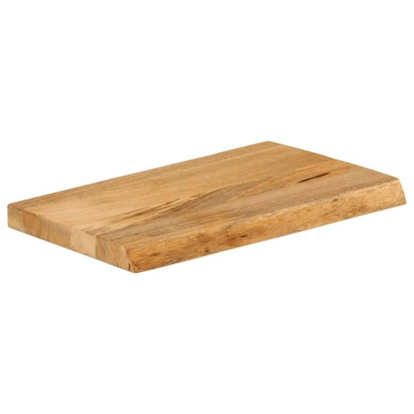 Bordsskiva 40x20x3,8 cm levande kant massivt mangoträ