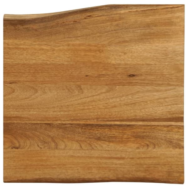 Bordsskiva 80x80x2,5 cm levande kant massivt mangoträ