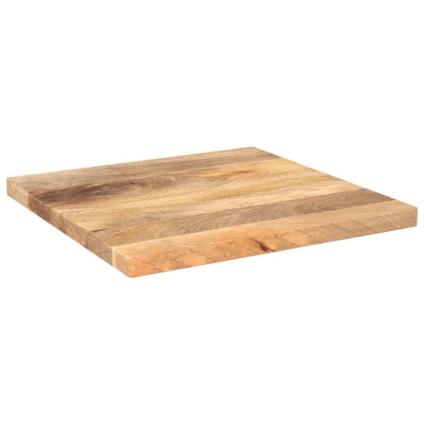 Bordsskiva 50x50x3,8 cm fyrkantig massiv mango-trä