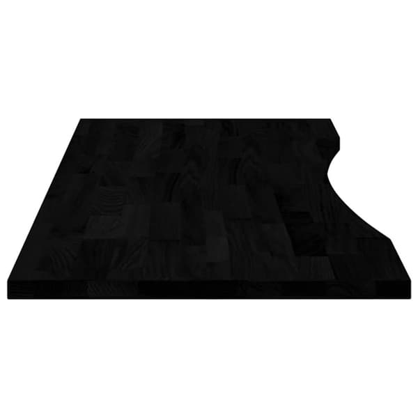 vidaXL Bordsskiva mörkbrun 120x50x2,5 cm massiv ek rektangulär