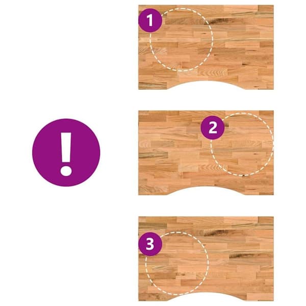 vidaXL Bordsskiva ljusbrun 80x60x2,5 cm massiv ek rektangulär