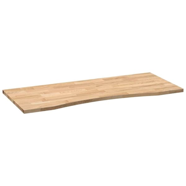 vidaXL Bordsskiva obehandlad 120x60x2,5 cm massiv ek rektangulär