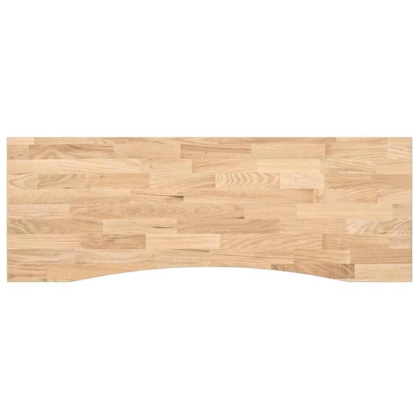 vidaXL Bordsskiva obehandlad 140x50x2,5 cm massiv ek rektangulär