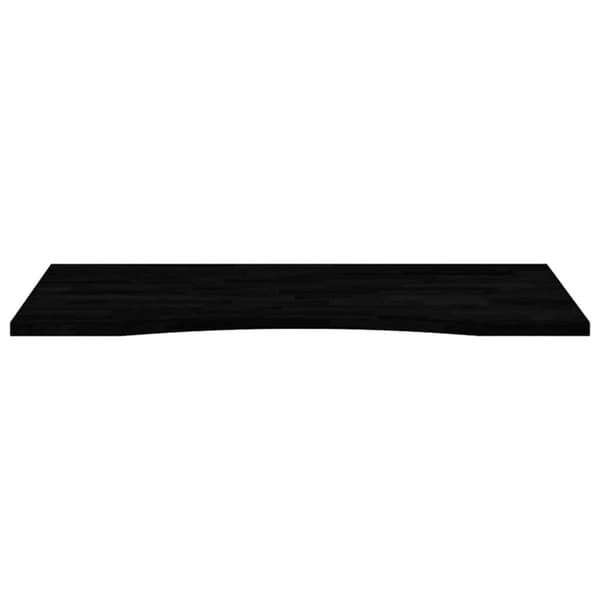 vidaXL Bordplate mørkebrun 100x60x2,5 cm rektangulær heltre eik