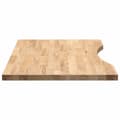 Miniatyrbilde 7 av 11: vidaXL Bordplate rektangulær 80x50x2,5 cm ubehandlet heltre eik