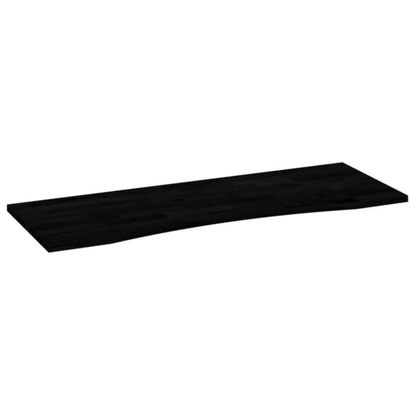 vidaXL Bordsskiva mörkbrun 140x50x2,5 cm massiv ek rektangulär