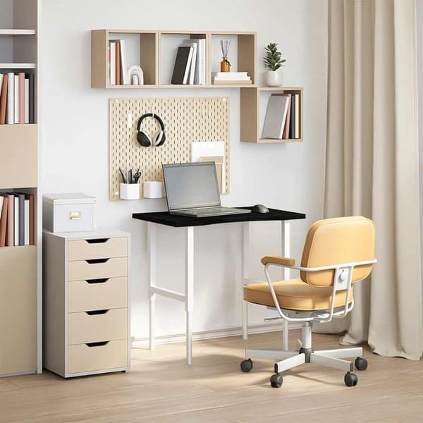 vidaXL Bordsskiva mörkbrun 80x60x2,5 cm massiv ek rektangulär