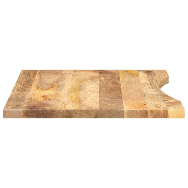 pöytätaso leikatulla 80x50x2,5 cm raaka mangopuulla