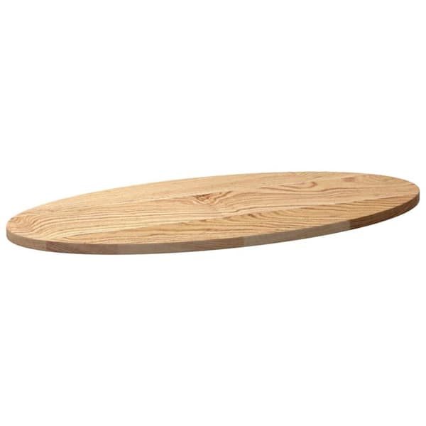 Bordsskiva 80x40x2 cm massiv ek oval