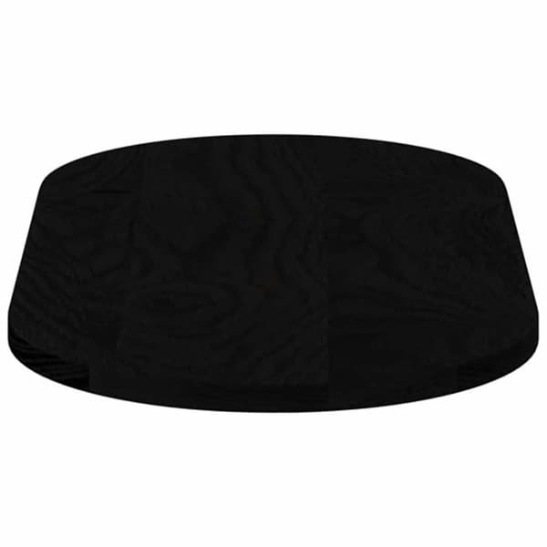 bordplade 80x40x2 cm massivt egetræ oval mørkebrun