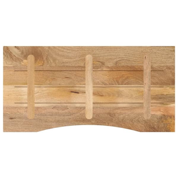 pöytätaso, jossa leikkaus 110x50x2,5 cm raaka mangopuu