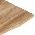 Miniatyrbillede 7 af 8: bordplade med kurvet form 100x50x2,5 cm ru massivt mangotræ